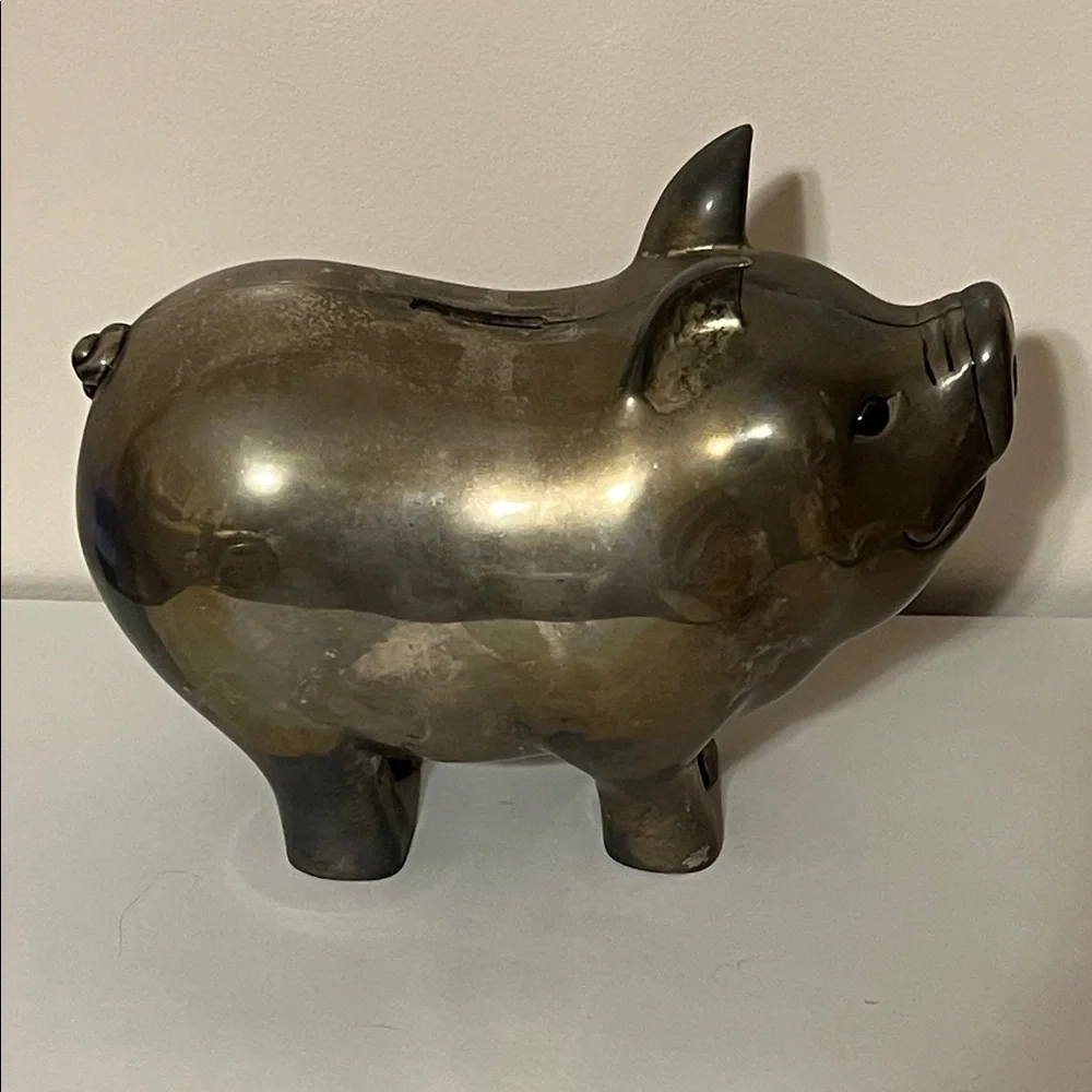 Godinger Silver Art Vintage Big Piggy Bank